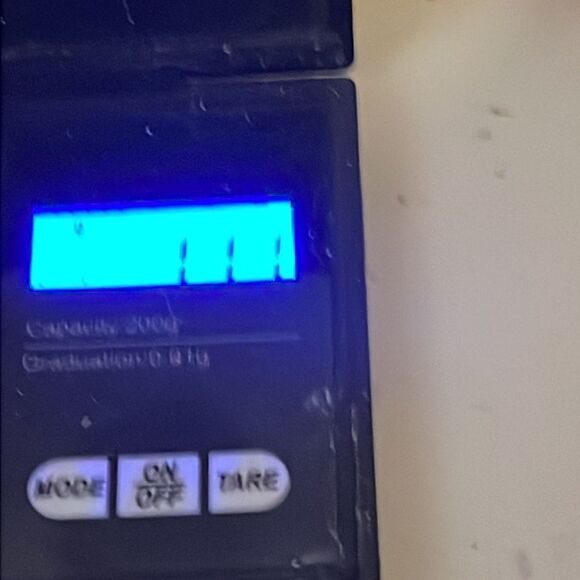 0.5” silver tone jump hoop w/blue sapphire colored bead charm/pendant - Picture 9 of 9